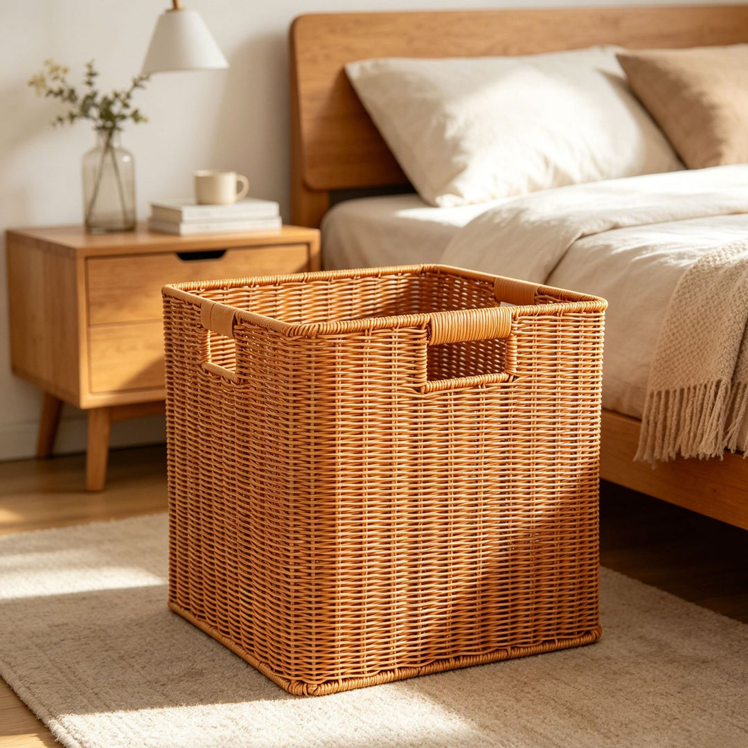 Rectangular Woven Storage Bin Stornfield