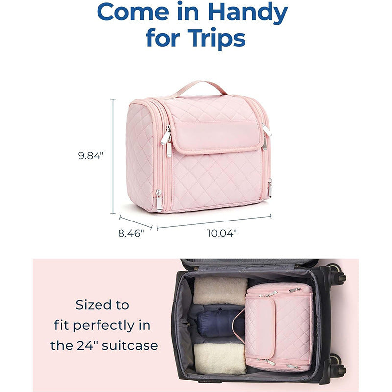 Cosmetic Organizer Bag with Customizable Compartment System Stornfield