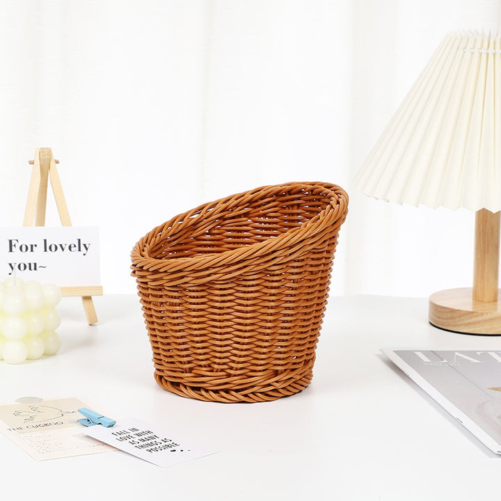 Decorative Woven Round Basket Stornfield