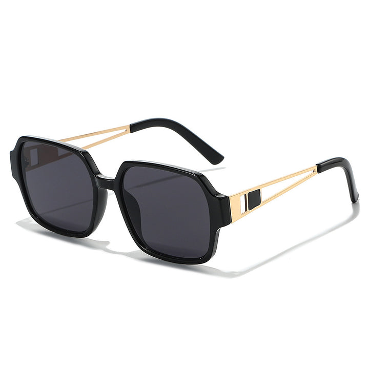 Chic Oversized Square Sunglasses with Decorative Accents Stornfield