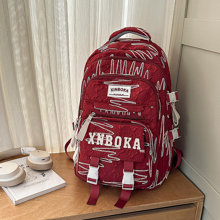 Multi-Functional Patterned School Backpack Stornfield