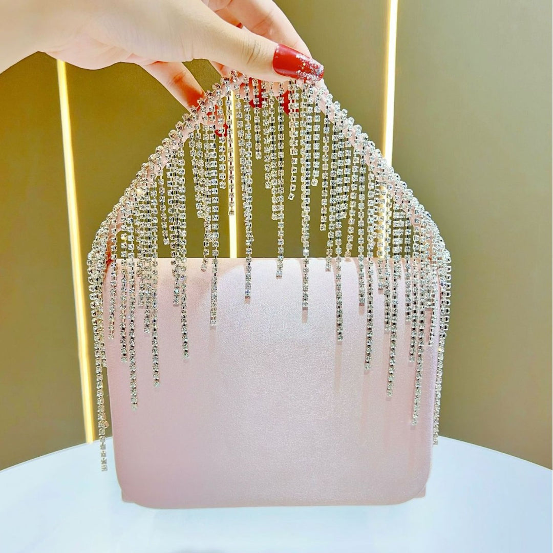 Crystal-Embellished Glam Clutch