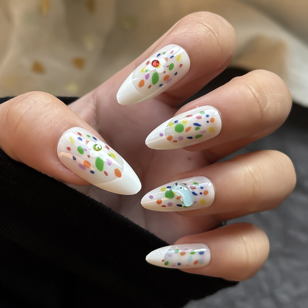 Colorful Artistic Press-On Nail Set Stornfield
