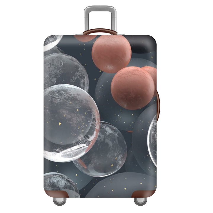 Unisex nan elastic suitcase cover with three-dimensional honeycomb pattern, shock-absorbing stretch protection cover for trolley with zipper Stornfield