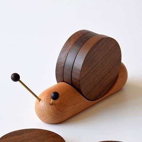 Set of snail coasters - Unique charm - Decorate coffee breaks - Elegant and functional | Stornfield
