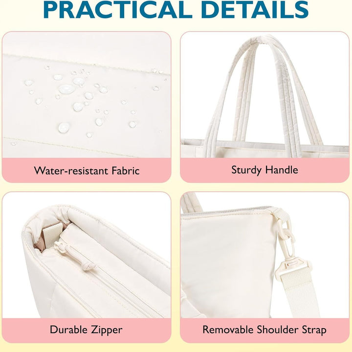 Polyurethane handbag with removable organizer Stornfield