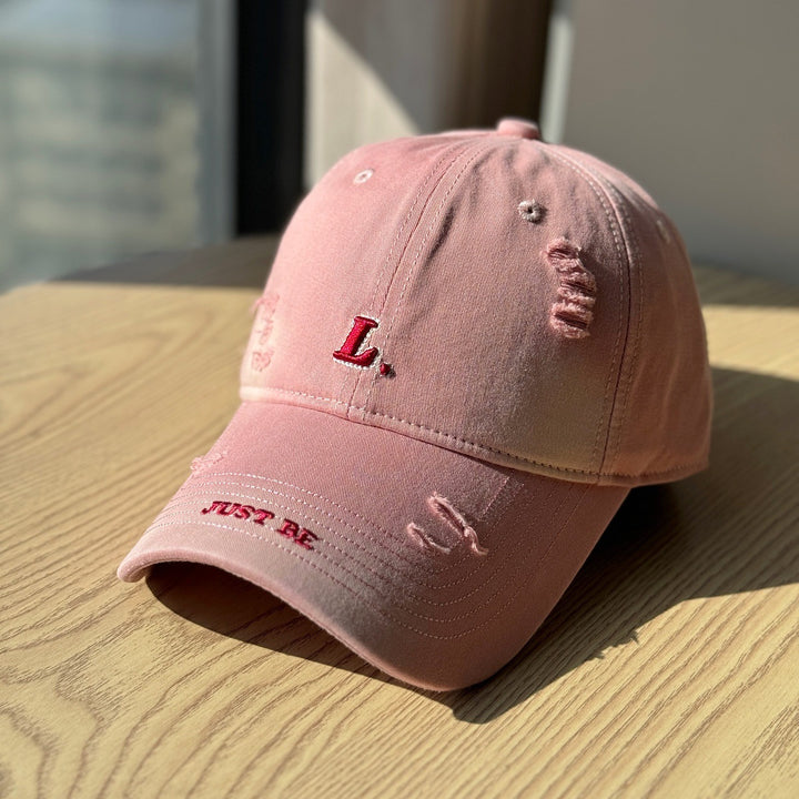 Women's Distressed Cotton Baseball Cap Stornfield