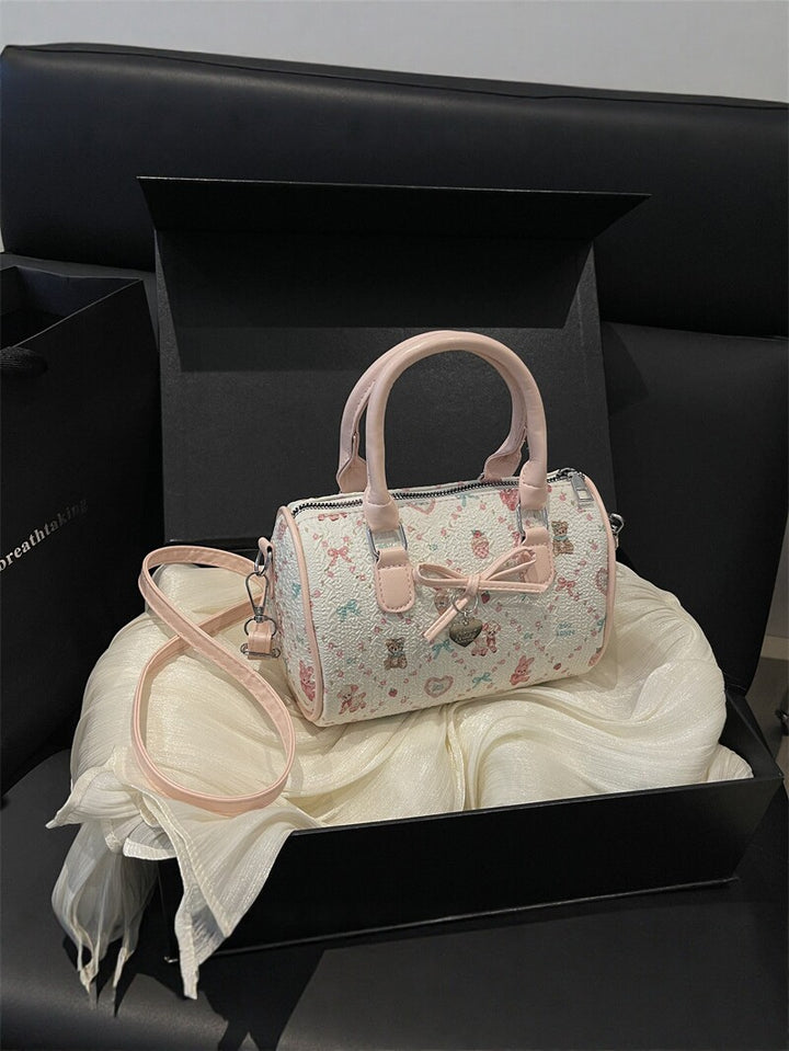 Floral Embroidered Mini Satchel