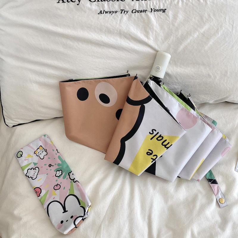 Women Foldable Cosmetic Bag with Colorful Design Stornfield