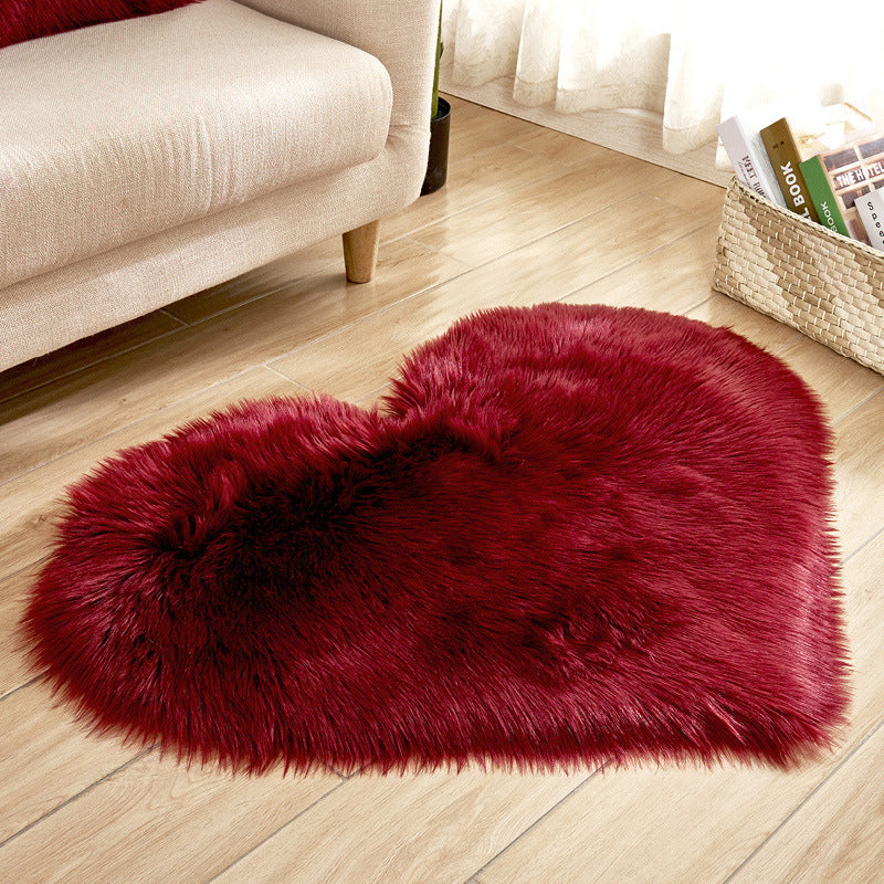 Plush Heart-Shaped Area Rug Stornfield