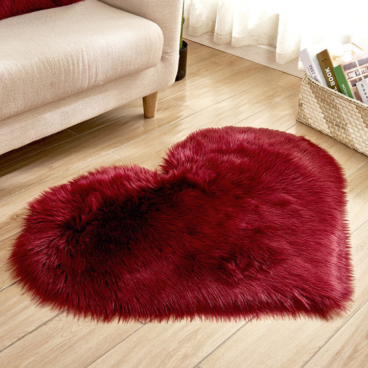 Plush Heart-Shaped Area Rug Stornfield