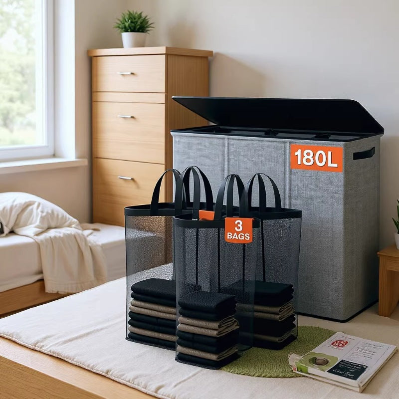Laundry separation system with practical shopping bags Stornfield