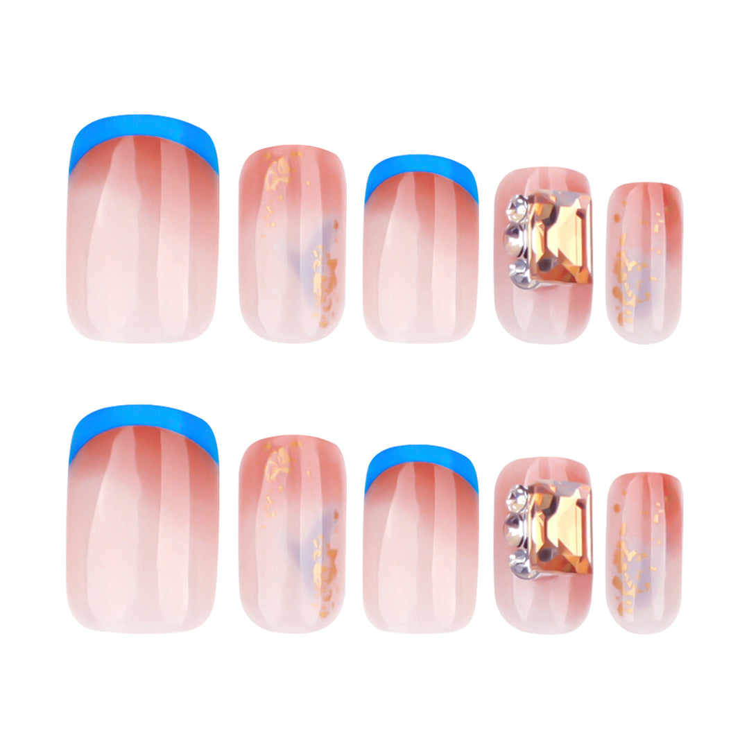 Artificial Glitter Nails with Glossy Finish Stornfield