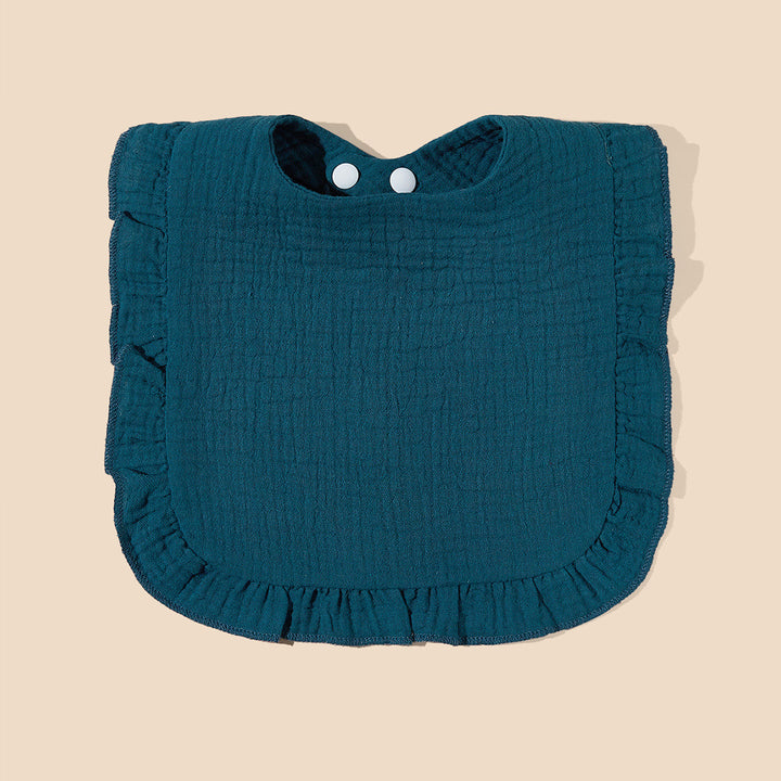 Soft Ruffled Muslin Baby Bib Stornfield