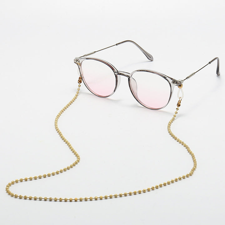 Fashionable Cat-Eye Glasses with Beaded Chain Stornfield