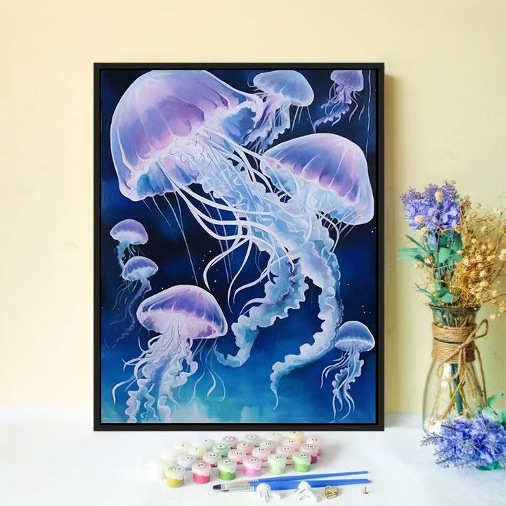 Jellyfish-Inspired Canvas Wall Art Stornfield