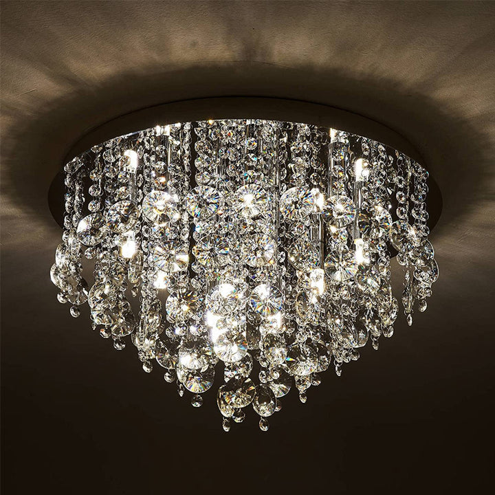 Crystal Droplet Ceiling Fixture