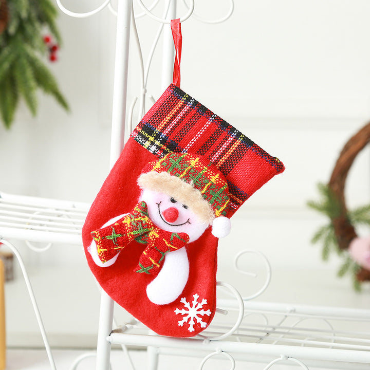 Festive Christmas stocking with reindeer motif Stornfield