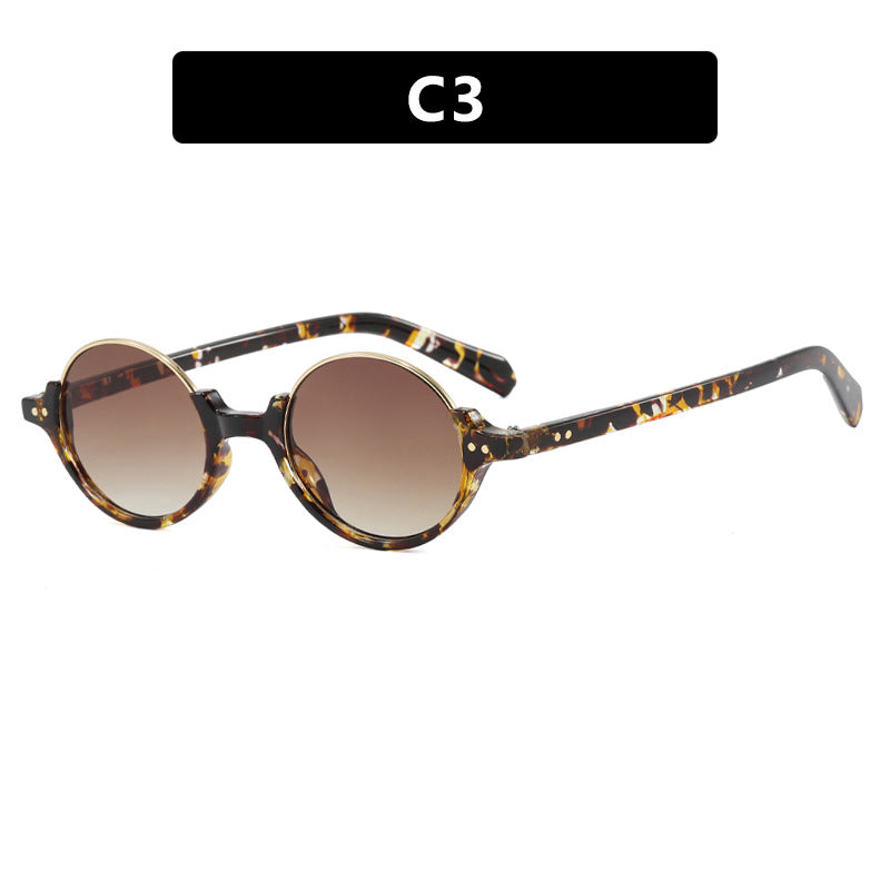 Women's round sunglasses with elegant plastic frame Stornfield