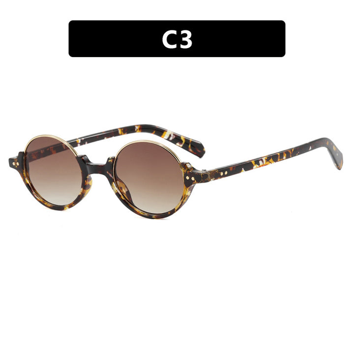 Women's round sunglasses with elegant plastic frame Stornfield