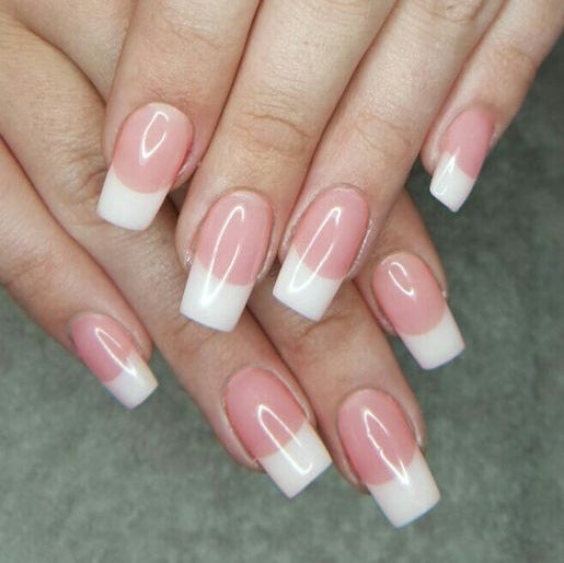 Premium French Tip Press-On Nails Stornfield