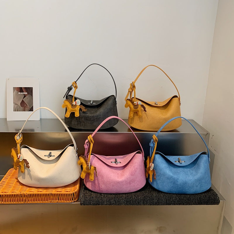 Elegant Soft-Suede Shoulder Bag Stornfield