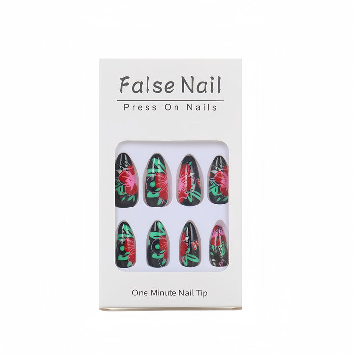 Artificial nails with floral designs Stornfield