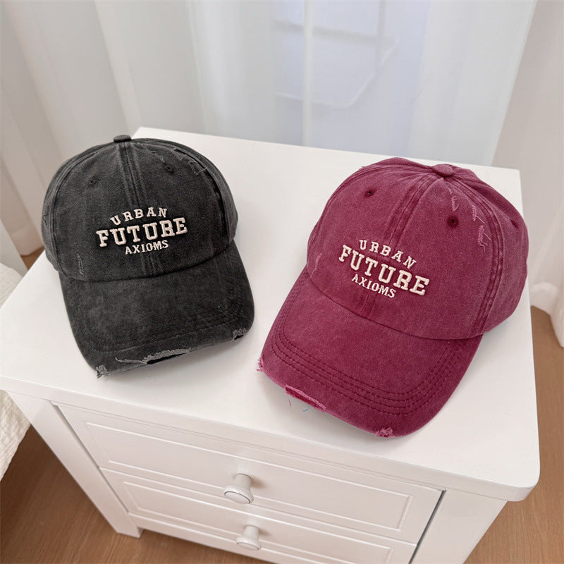 Men's Distressed Cotton Adjustable Baseball Cap Stornfield