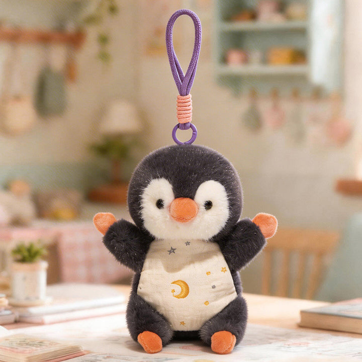 Plush Woodland Puppy Bag Charm with Elastic Loop and Soft Fabric Bodysuit Stornfield
