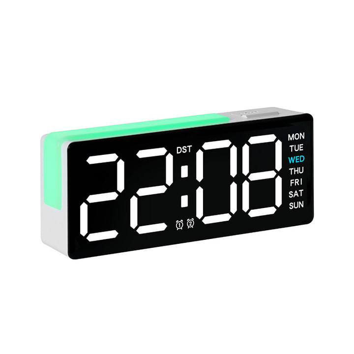 Digital LED Alarm Clock with Integrated Temperature and Day of Week Display Stornfield