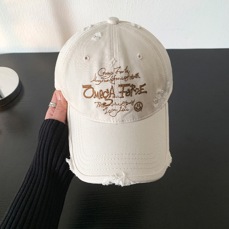 Women's Distressed Graphic Adjustable Baseball Cap Stornfield