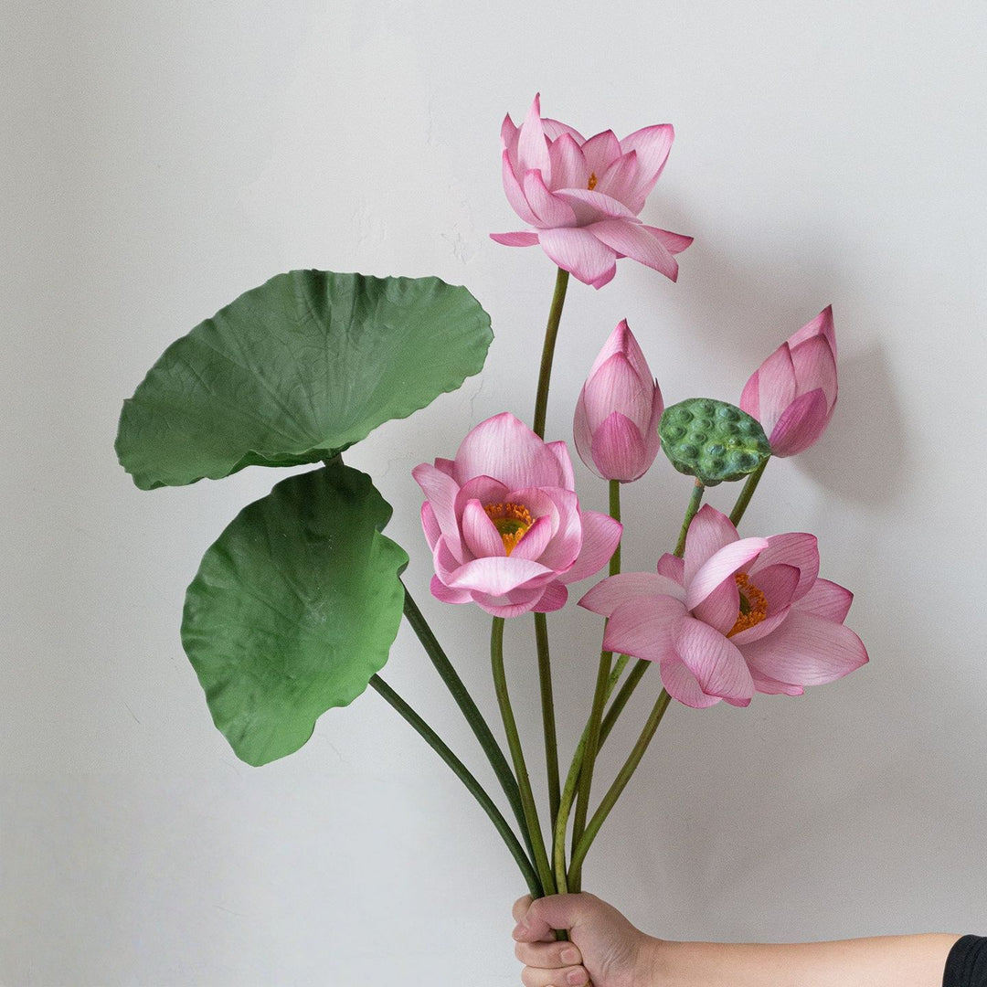 Realistic Lotus Flower Arrangement