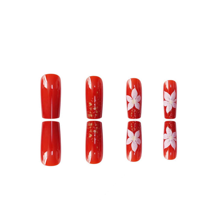 Floral-Design Press-On Nail Art Set Stornfield