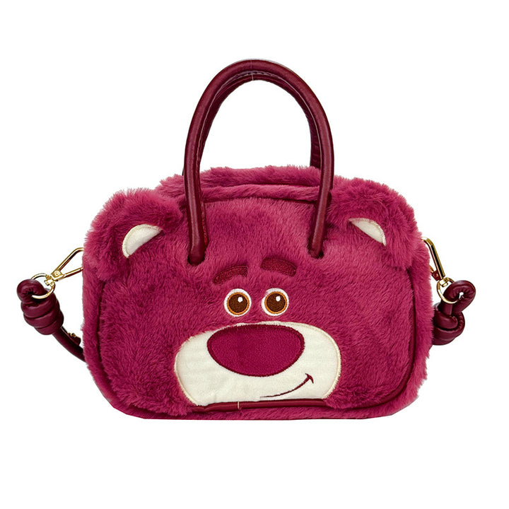 Plush Animal Face Handbag