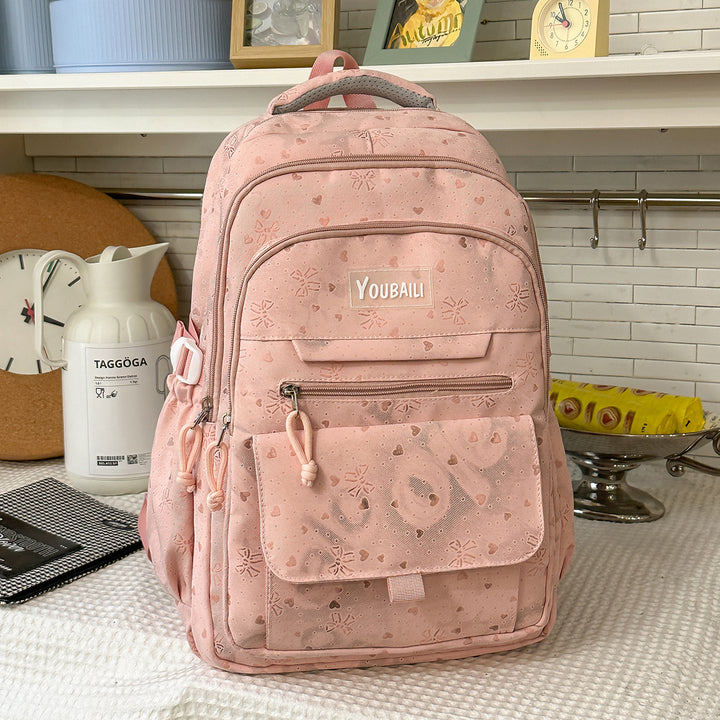 Charming Floral Print Backpack Stornfield