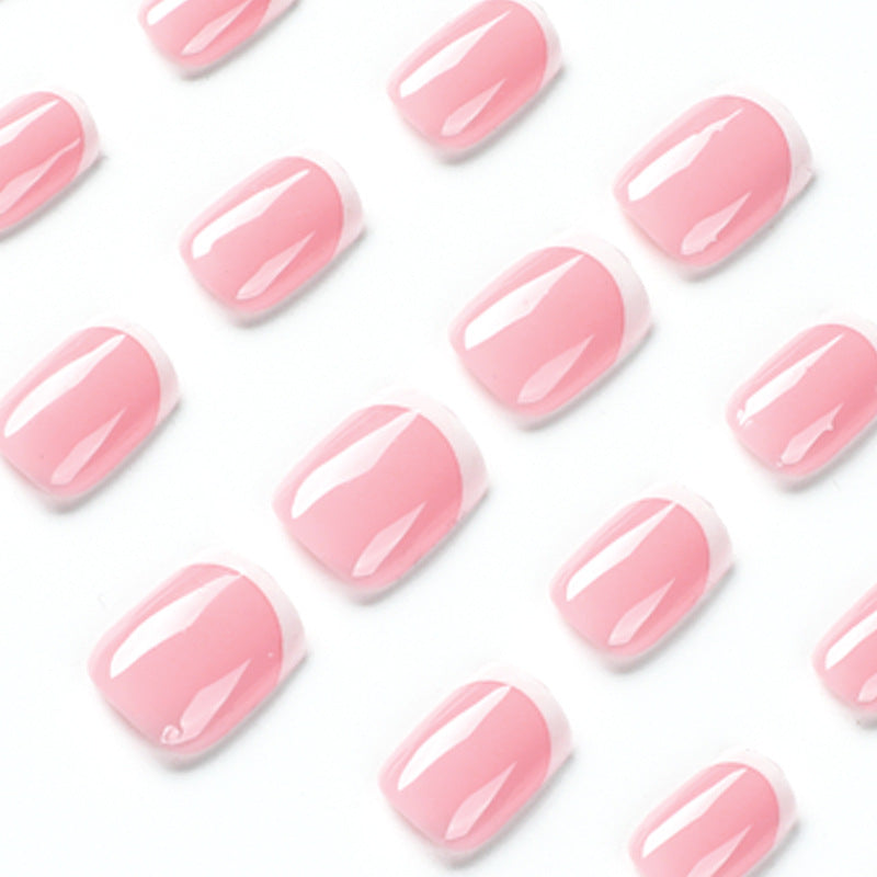 Artful nail extensions with classic French design Stornfield