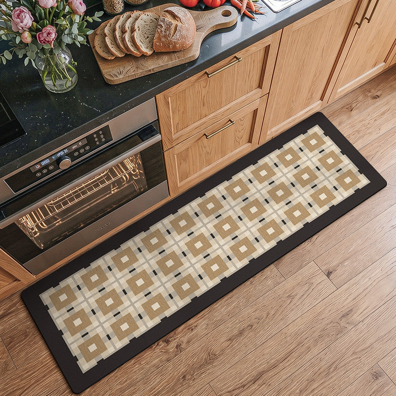 Modern Geometric Pattern Kitchen Runner Mat