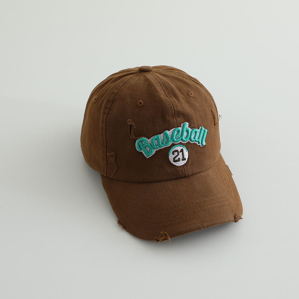 Men's Distressed Cotton Baseball Cap Stornfield