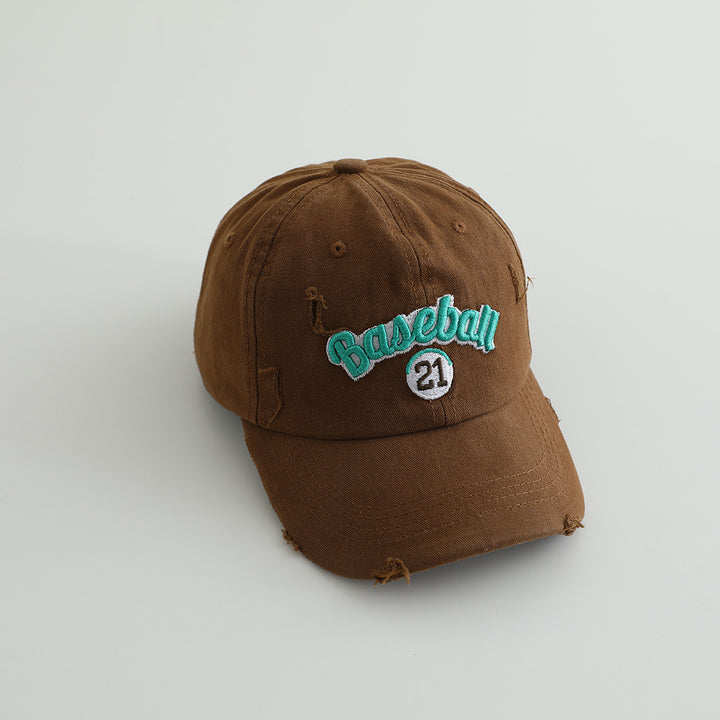 Men's Distressed Cotton Baseball Cap Stornfield