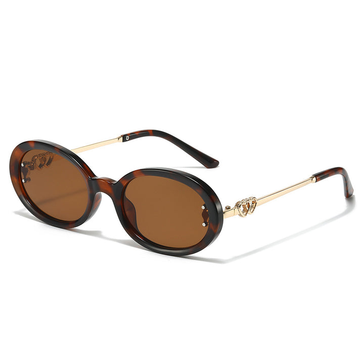 Elegant Shield Sunglasses with Decorative Metal Accents Stornfield