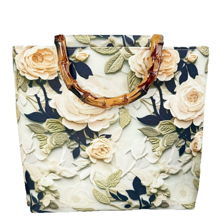 Beach bag with bamboo handles Stornfield