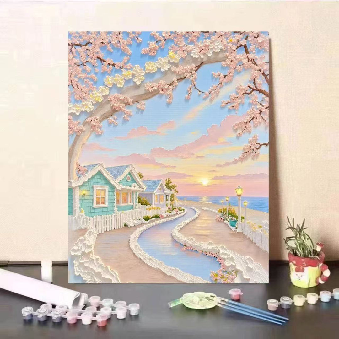 Landscape Themed Paint by Numbers Canvas Art Kit Stornfield