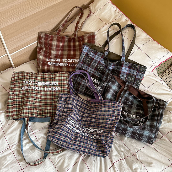 Plaid Patterned Tote Bag Stornfield