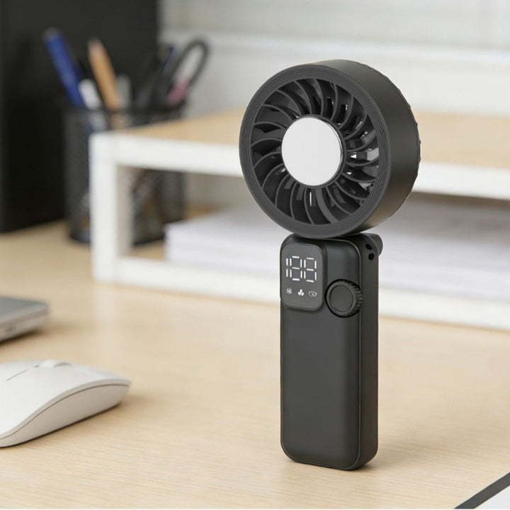 Ladies portable mini air circulator with temperature display Stornfield