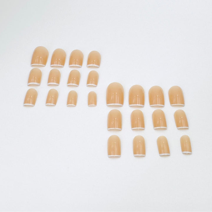 Elegant French Tip Nail Set