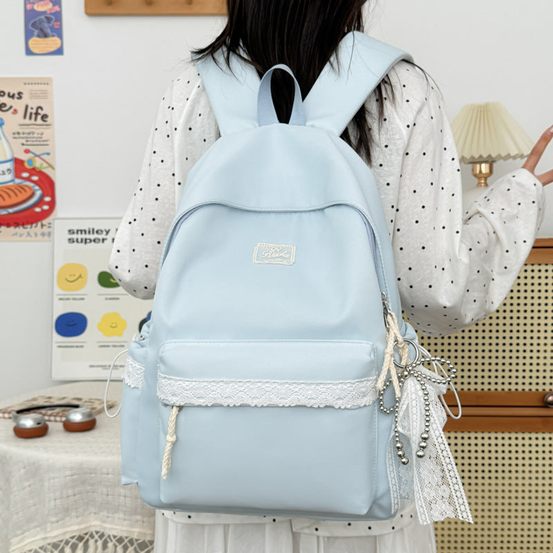 Adorable Lace-Trimmed Backpack Stornfield
