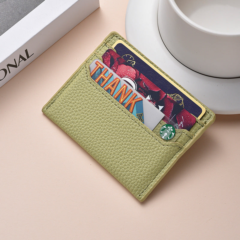 Textured Leather RFID Blocking Cardholder