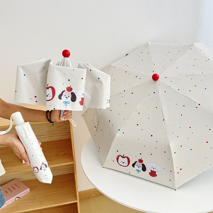 Women's Folding Umbrella with Cute Animal Designs Stornfield