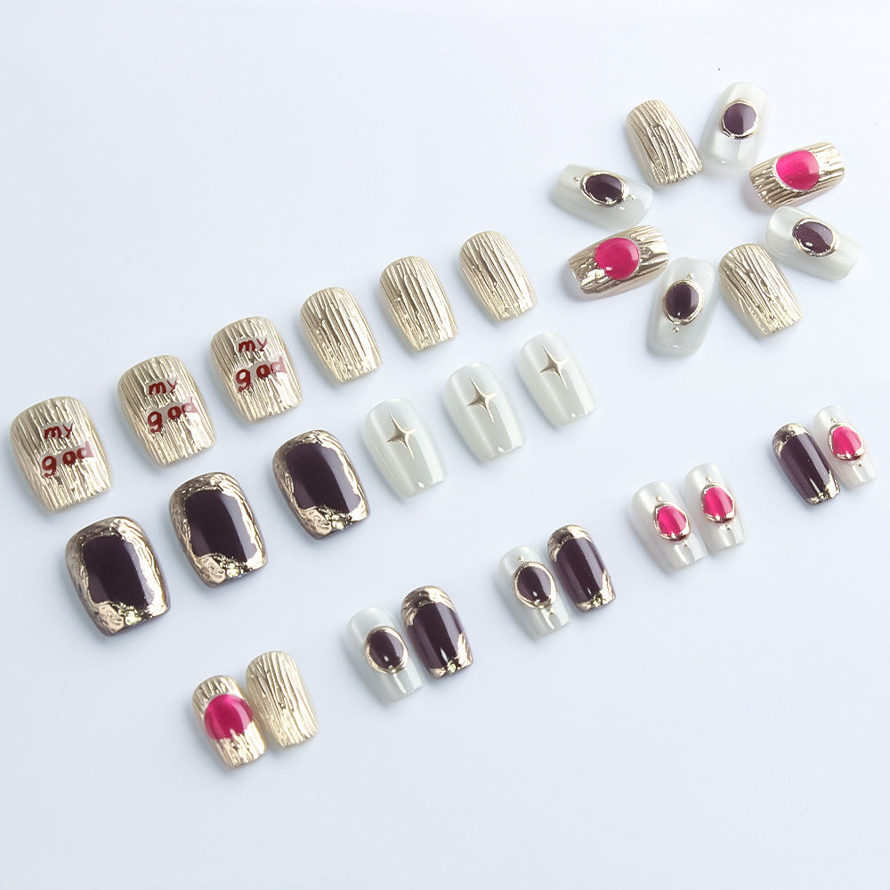 Decorative Luxury Press-On Nail Art Stornfield