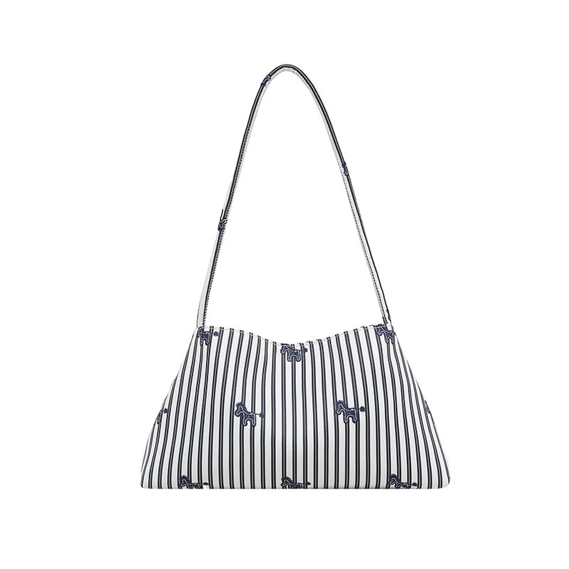 WoChic Embroidered Striped Shoulder Bag Stornfield
